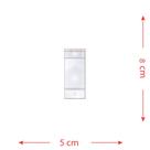 100 Saquinhos 5 X 8 Cm com Furo Autocolante Transparente