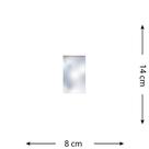 100 Saquinhos Zip Lock 8 X 14 Cm