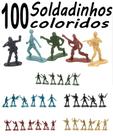 100 soldadinhos plasticos boneco militar miniatura guerra exército