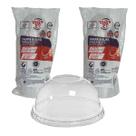100 TAMPAS BOLHA S/FURO P/COPO 400 500 COPO ISOPOR 240 300ml