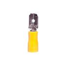 100 Terminal Conector Pré Isolado Macho 4,0-6,0mm Amarelo
