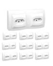 100 Tomada Dupla Sobrepor Pial Sistema X 2P+T 10A 250V