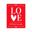 100 unds. Tag Cartão de Agradecimento - Pacote com 100 Peças - Dia dos Namorados LOVE -