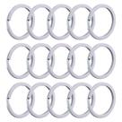 100 Unidade De Argola 28mm Italiana Branca Resistente Reforçada