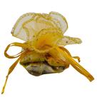 100 unidades de bolsas de lembrancinhas de organza transparente com cordão Ankirol, 26 cm