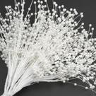 100 unidades de Varillas de Perlas JUXINGDAZYF con Cuentas ABS de 4mm, Hilo de 25cm