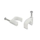 100 Unidades Fixa Fio Coaxiais, 10mm, Organize Seus Fios