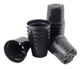 100 Vasos Pote 6 Pretos - Suculentas Artesanato Mini Cacto - Ta na Mão