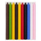100 Velas Palito Coloridas Sortidas 18cm - Parafina Pura
