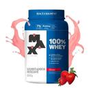 100 Whey Max Titanium Morango 900g Pote