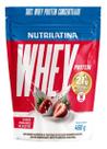 100% Whey Protein Concentrado 450g Nutrilatina Morango Sabor:Morango Sillvestre