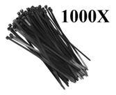 1000 Cinta Plastica Nylon 10cm X 2,5mm Preta Hellermann