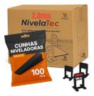 1000 Espaçador Nivelador 2,0mm + Brinde 100 Cunhas De Brinde
