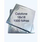 1000 folhas de Celofone 18x18 com a espessura mais grossa