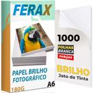 1000 Folhas Papel Fotográfico Glossy 180g 10x15 Padrão
