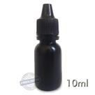 1000 Frasco Plástico 10ml conta gotas Preto - Ref 14780