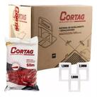 1000 Nivelador Slim Piso 1,5mm Com 100 Cunhas Da Cortag