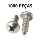 1000 Parafusos Auto Atarraxante Panela Philips 4,8x19 Inox