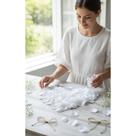 1000 Pétalas De Rosa Artificiais Branco Seda P/ Decoração