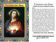 1000 Santinho Conversa com Jesus (oração no verso) - 7x10 cm
