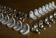 1000 Unidade Suporte Cantoneira 2 Furo Cromado Gaveta 13x13