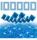 100000 Bolas De Hidrogel Orbeez De 7-8 Mm, Decoração Cor Azul