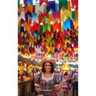 100M Bandeirinhas Festa Junina Coloridas Papel Arraiá Decora