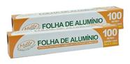 100mts Rolo De Papel Alumínio 30cm X 100m - 2unidades