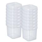 100un Pote Quadrado Com Lacre Bolo No Pote Descartável 220ml Ws Plasticos Bolo Gourmet