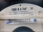 100x Capacitor 4,7nf/50v = 4k7/50v 0603 Smd 0,8x1,6mm X7r