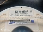 100x Capacitor 680pf/50v 0603 Smd 0,8x1,6mm X7r 10% Samsung