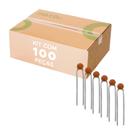 100x Capacitor Cerâmico Disco 10nF 50V 103 Alta Estabilidade