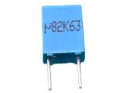 100x Capacitor Poliester 820nf/63v = 820k/63v 10% 5mm Pre