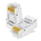 100x Conector Modular Rj45 Cat5e Para Cabo De Rede Lan 100x Conector Modular Rj45 Cat5e Para Cabo De Rede Lan