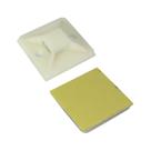 100x Fixador Autoadesivo Natural 20x20mm