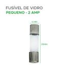 100x Fusível De Vidro 5x20 Pequeno Kit Com 100 Peças 2 Amp
