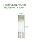 100x Fusível De Vidro 5x20 Pequeno Kit Com 100 Peças 4 Amp
