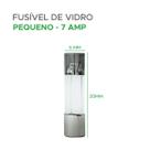 100x Fusível De Vidro 5x20 Pequeno Kit Com 100 Peças 7 Amp