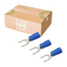 100x Terminal Forquilha Sv2-6 Pré-isolado Azul 1,5 Até 2,5mm 100x Terminal Forquilha Sv2-6 Pré-isolado Azul 1,5 Até 2,5mm