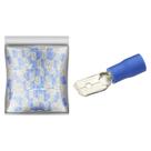 100x Terminal Macho 6,3 Pré-isolado Azul 1,50 Até 2,50mm² 100x Terminal Macho 6,3 Pré-isolado Azul 1,50 Até 2,50mm²