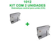 1012- Dobradiça central para união de vidro alvenária - 2 unidades 1012- Dobradiça central para união de vidro alvenária - 2 unidades