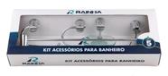 103356 Kit Acessorios Banheiro Rainha Napoli Polido