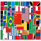 104 Adesivos Bandeiras Países Stickers Decoração Viagem País