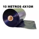 10M Lona Preta 4Mx10M Para Utilidades em Geral - Embalagens, Pintura, Obras, Coberturas