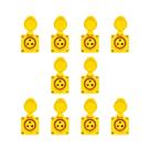 10pc Tomada Sobrepor Amarela 2p+t 16a 4h 110/130v 3004