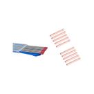 10Pcs Eletrodo Tungstênio 1,6mm 2% Tório + 10Pcs Pinça 1,6mm