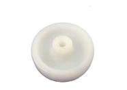 (10pçs) Roda 3pol. 312 Nylon Branco 100kg Por Roda Eixo 5/16