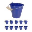10un Balde Cachepot metal decoração mini balde festa Azul Es