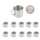 10un Caneca copo alumínio café chá 300ml canequinha cozinha 10un Caneca copo alumínio café chá 300ml canequinha cozinha