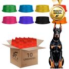 10un Comedouro Bebedouro Simples Cães Gatos 1900ml Plástico 10un Comedouro Bebedouro Simples Cães Gatos 1900ml Plástico